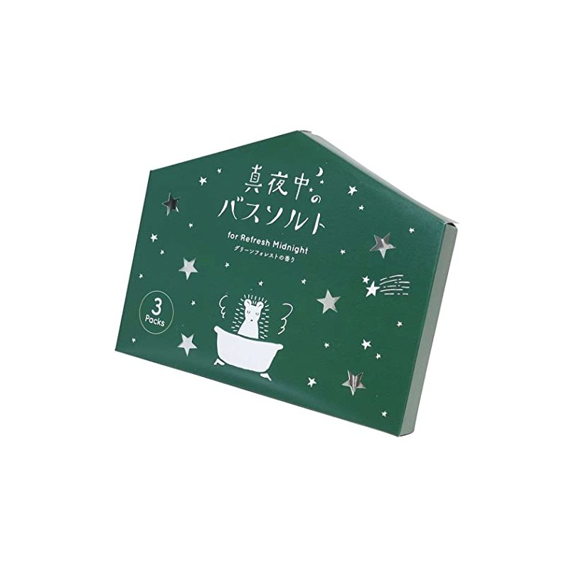 Midnight General Store Bath Salt/Hedgehog Green Forest Scent