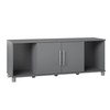 SystemBuild Evolution Camberly Shoe Storage Bench, Graphite Gray