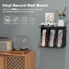 Emfogo Vinyl Record Storage, Record Player Stand Wall Mount Up