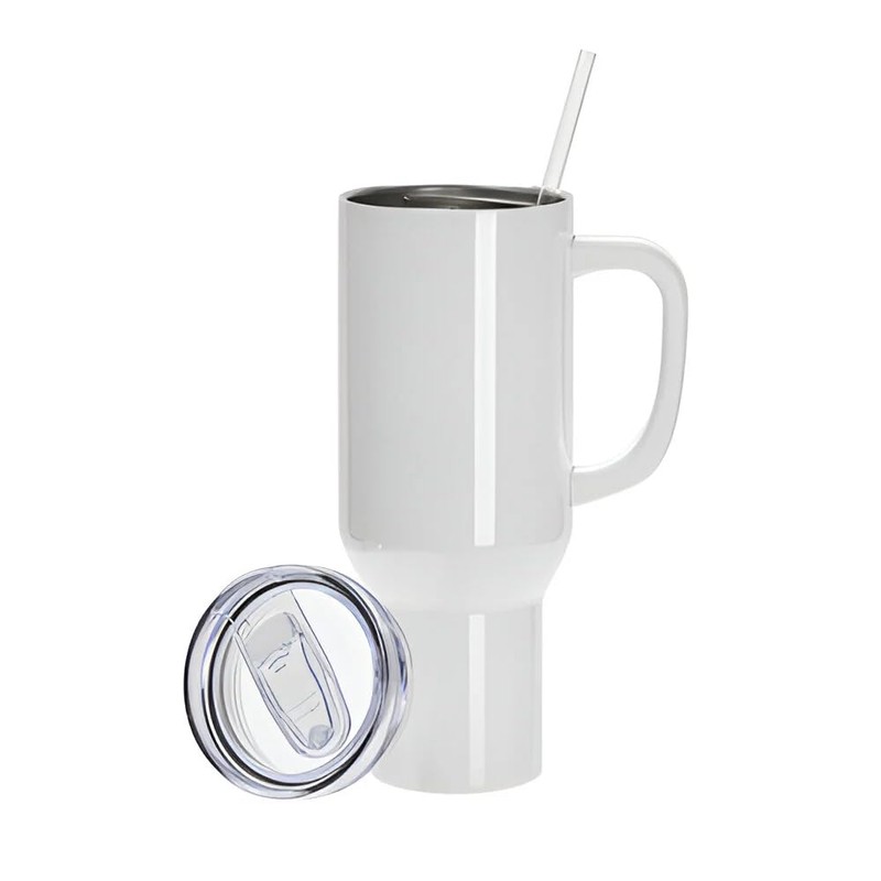 Smile & Sparkle Large Unisex 40oz Stainless Steel Travel Cup