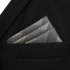 S1 SHLAX&WING Check Grey Men's Necktie 100% Silk, 12.6 x