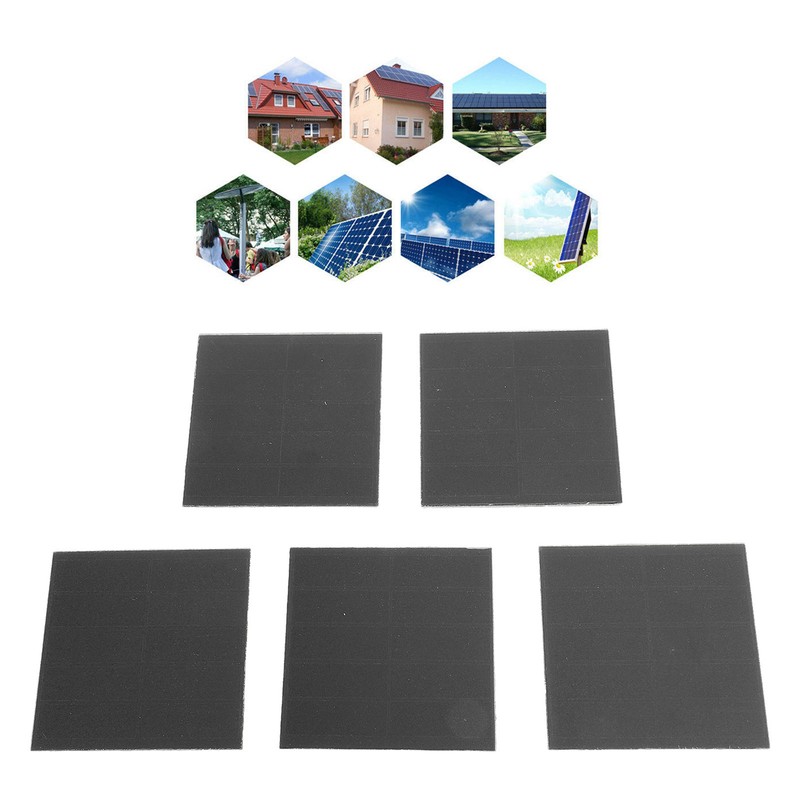 5PCS Mini Solar Panels 1W 55mm Monocrystalline Silicon DIY Solar