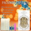 Thanksgiving Press on Square Nails Short Length Glossy Full Cover