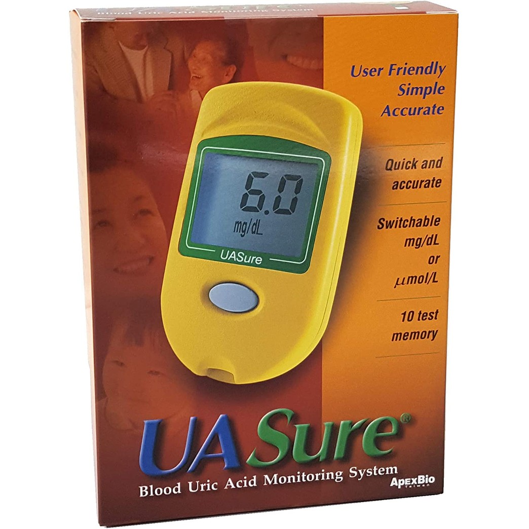 UASure Uric Acid Meter - UA Sure Test Kit - Gout Monitor Tester - Complete Monitoring Kit - Includes 30 Test Strips