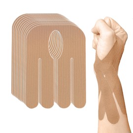 ANAMPION Kinesiotapes Pre-Cut for Finesse Pack of 12 (Skin Colour, 12 Pieces)