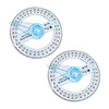 360 Degree Protractor Angle Measure 2Pcs Protractor Circle Protractor 10cm