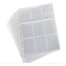 270 Transparent Pockets Trading Card Sleeves Storage Wallets Album Pages,Protector Sleeves Non Slip Game Cards Binder for Collecting Card,(30 Sheets)