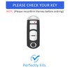 Flensent Key Fob Cover with Keychain for Mazda CX-5 CX-7