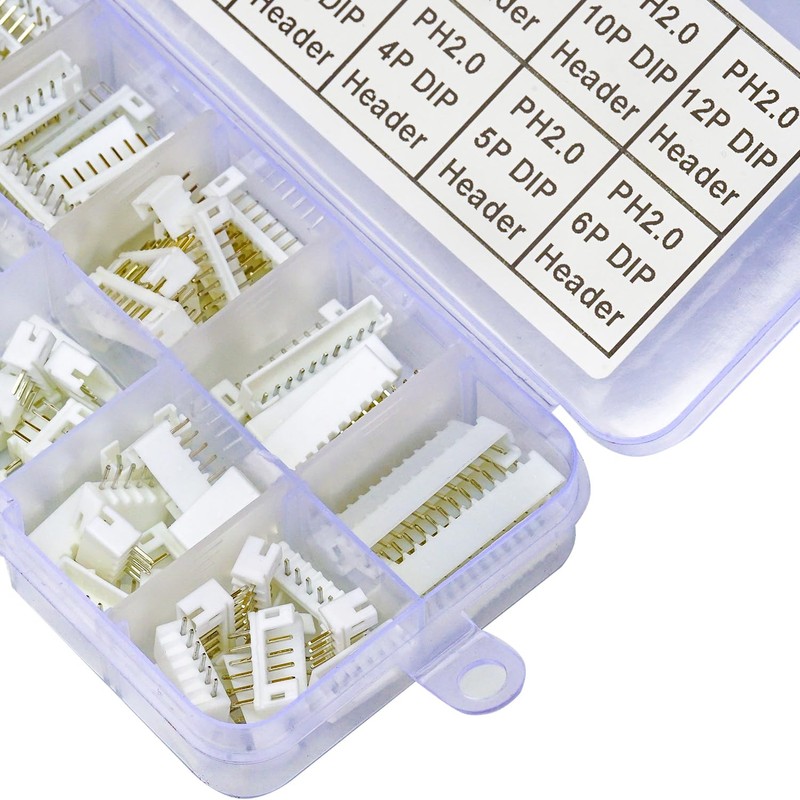 JTSINERU JST Connector Socket Kit, JST PH 2.0 2.0MM 2Pin