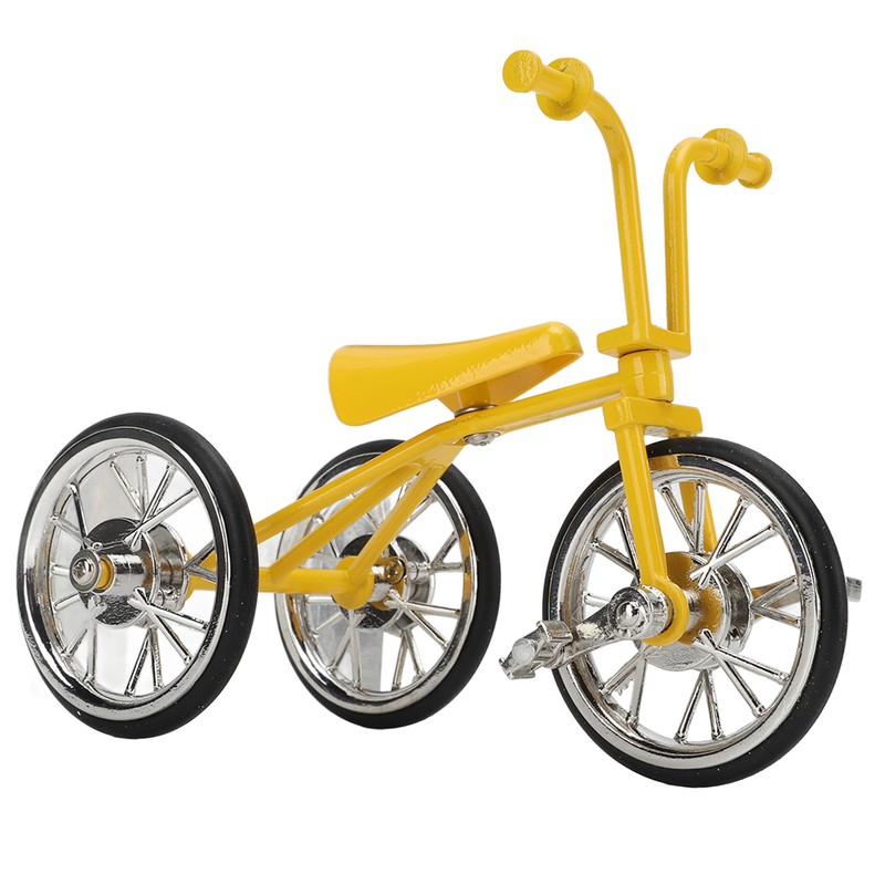 Toy Tricycle Model 3D Car Model Removable Tricycle Ornament Metal