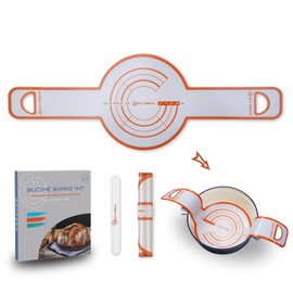 GUYDREMAT Dutch Oven Bread Baking Sling - Heat Resistant, Non-Stick Silicone Mat for Lifting Artisan Loaves, Food-Grade, Reusable Bread Tool, Fits 3-7 Quart Cookware, Easy to Clean