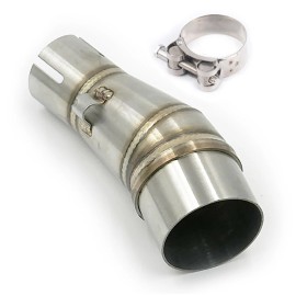 Unbranded Motorcycle Exhaust Mid Link Pipe For Kawasaki Ninja 250 300 Z250 2013-2016