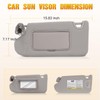 Left & Right Sides Sun Visor for 2013 2014 2015