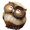 Shigaraki Ware 555-12 Figurine, Smile Neck Owl White (No. 3), Width 4.5 x Depth 3.7 x Height 4.7 inches (11.5 x 9.5 x 12 cm)
