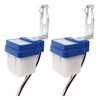 2 Pack AC DC 12V 10A Photoelectric Switch, Auto On