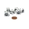 Set of 6 Panda 16mm D6 Round Edged Koplow Animal