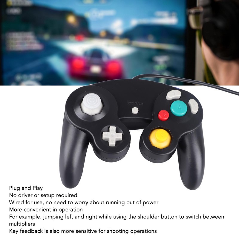 Wired Game Controller Plug and Play Single Point Vibration Gamepad