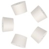 stonylab Solid Rubber Stoppers with Dual-Hole, 5-Pack Air-Tight 9# Natural