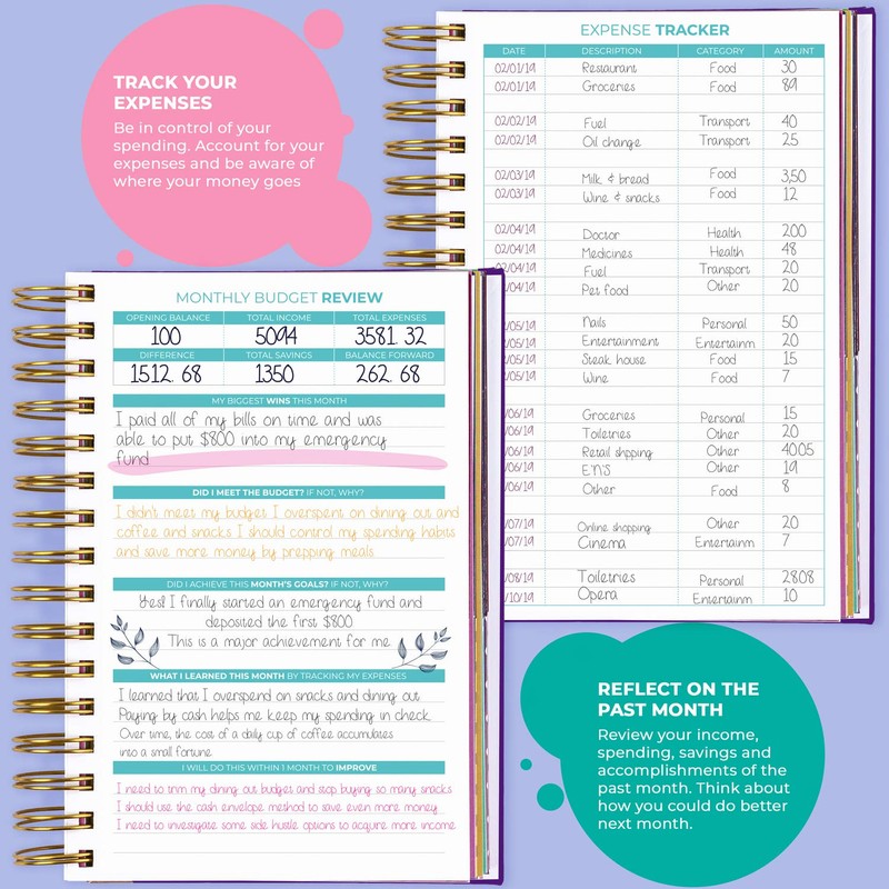 Clever Fox Budget Planner & Monthly Bill Organizer with Pockets.