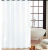 KAV Plain White polyster Fabric Shower Curtain (240 x 180)