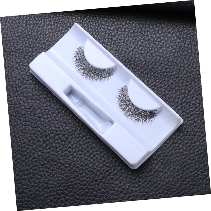 IWOWHERO Shiny Cross Fake Eyelashes for Women and Long and