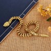 Brass Snake Statue Sculpture Frgurine Gift for Snake Lover Desktop