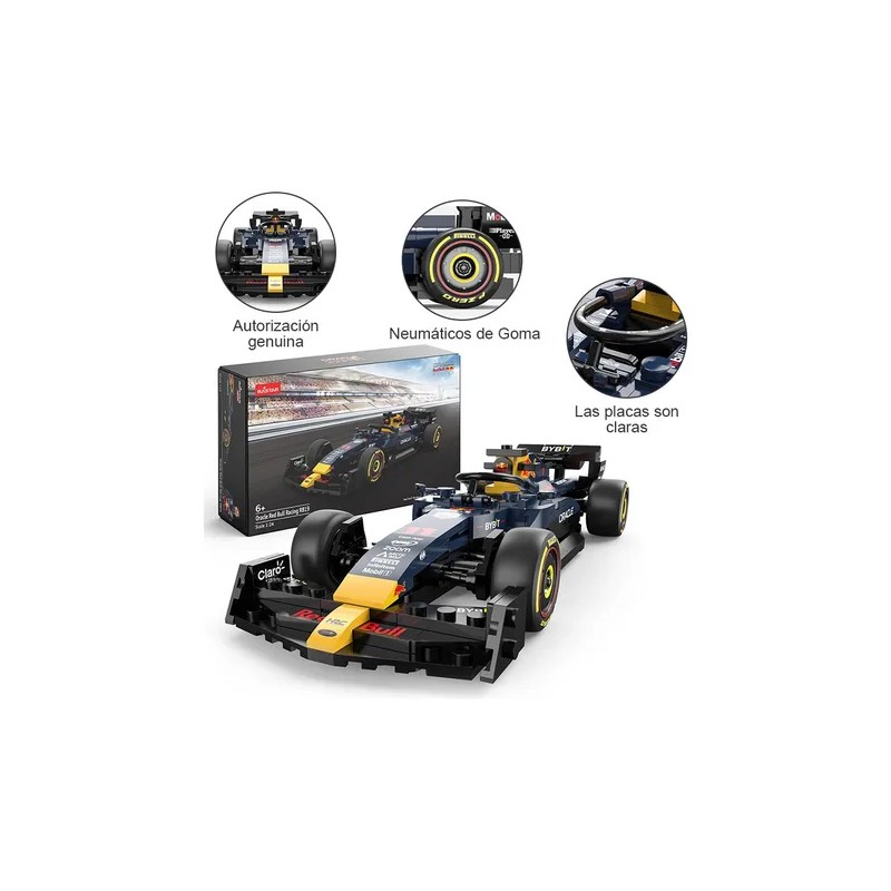 Juguetes De Bloques F1 Redbull Rb19 Checo Perez Escala 1/24