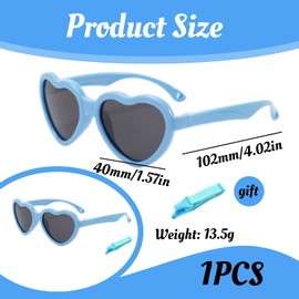 CAIKAILIOR Sonnenbrille Kinder,Baby Kindersonnenbrille Mädchen Polarisierte Sommer Schutz UV Sonnenbrillen Jungen Kleinkind mit Brille Band Sunglasses Sonnenschutz Babysonnenbrillen (Blau)