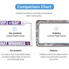 Haocean Purple Heart Combat Wounded License Plate Rust-Proof Aluminum Holder