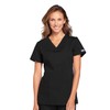 Cherokee womens V-neck Top Medical Scrubs, Black, XX-Large Plus