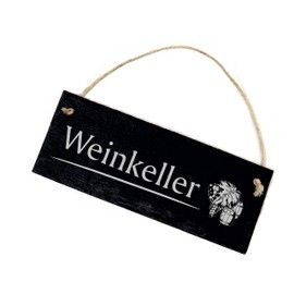 Wine Cellar Sign Slate Engraved Slate Wine Winemaker Door Sign 22 x 8 cm