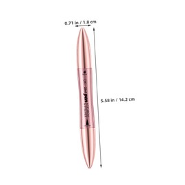 Baluue Small Light Eyebrow Pencil Waterproof Sweat-proof for Women's Beauty 2-in-1 Design
