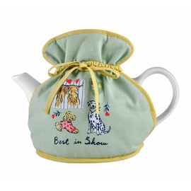 Ulster Weavers Best in Show Muff Tea Cosy - Cotton, Green & Yellow, Keeps Teapot Warm - Home & Kitchen