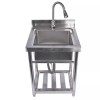 OE Quality 23.6”Inch Free Standing Single Bowl Kitchen Sink w/