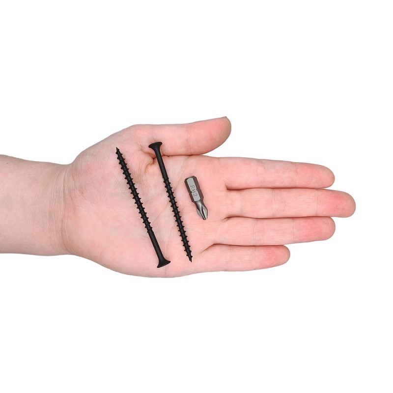 (Pack of 50) Black Phosphate Carbon Steel 4.2 x 70mm