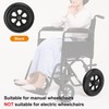IHDYPPEW Premium Caster Wheel (2-pack) – 12 Inch Wheelchair Wheel,