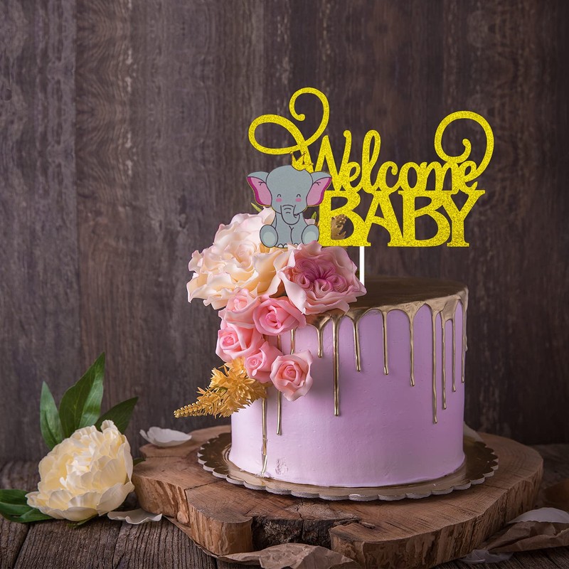 Decoración para tarta con diseño de elefante