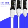 Window Chalk Markers for Cars 5 Pack Washable,White Paint Jumbo