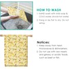 ERKOON Beeswax Cloth Roll Reusable Cling Film for Food, Natural