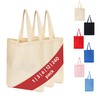 Bolsas de mano 100% algodón a granel, bolsa promocional reutilizable