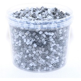 Happy Price Toys Midi Ironing Beads Tin with 5000 5 mm Grey Mix Ironing Beads