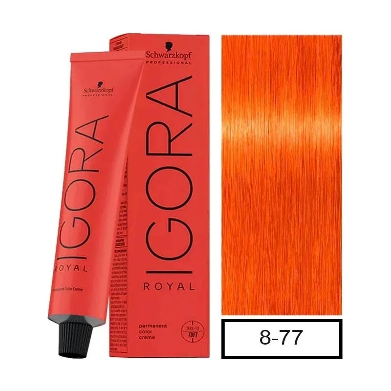 Tinte Schwarzkopf Professional Igora royal Reds tono 8-77 para cabello