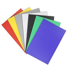 sourcing map Corrugated Plastic Sheets,3mm Colorful Blank Yard Lawn Signs,8 Inch x 12 Inch,Waterproof Sign Blank Board 7pcs