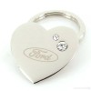 Ford Heart Shape Keychain (Chrome)
