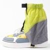 Anti-pollution short protective waterproof spats (22cm) (yellow gray)