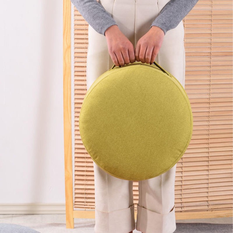 Floor Pillow 20cm Thickness Cotton Fabric Soft Comfortable Detachable Round