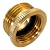 Underhill Garden Hose Adapter, Connector, Heavy-Duty, Solid Brass Fittings, 1-Inch