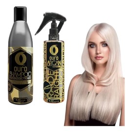 Kit Termoprotector Ouro 125ml Shampoo Matizandor Plata 250ml