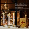 TUDAK Electric Christmas Window Candle Lamp - 6-Pack | Brass-Plated