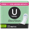 U by Kotex Maxi Pads, Clean & Secure, Heavy Absorbency,